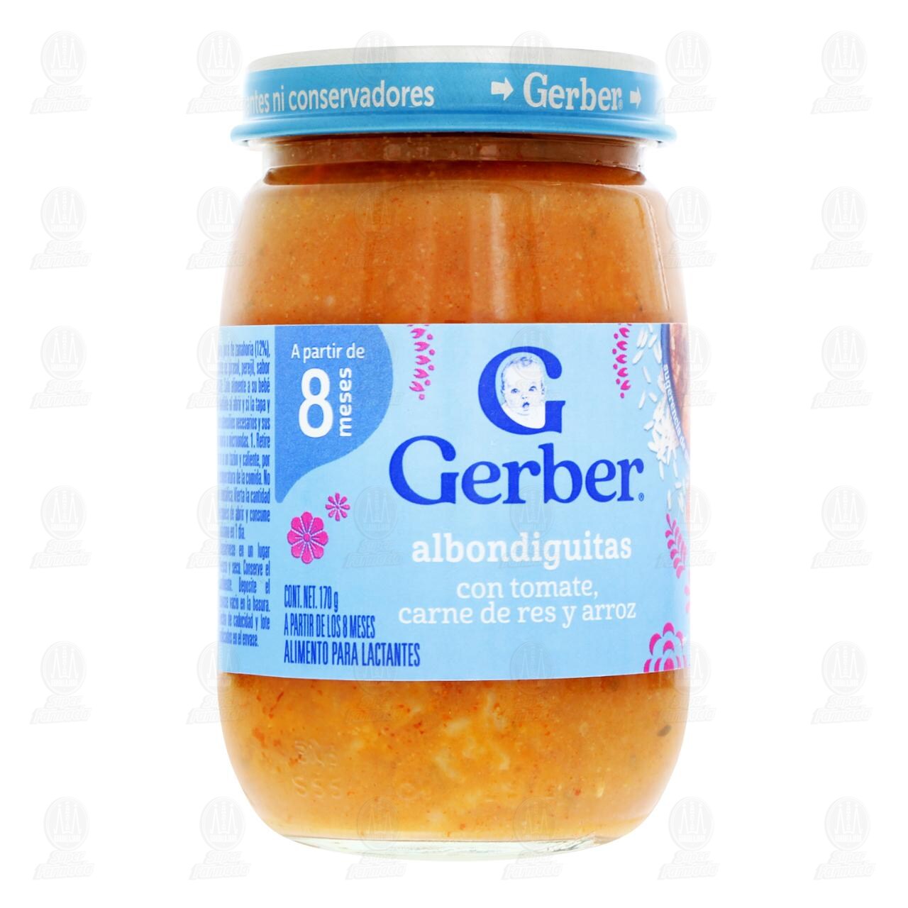 Papilla Gerber Albondiguitas a Partir de los 8 Meses, 170 gr.