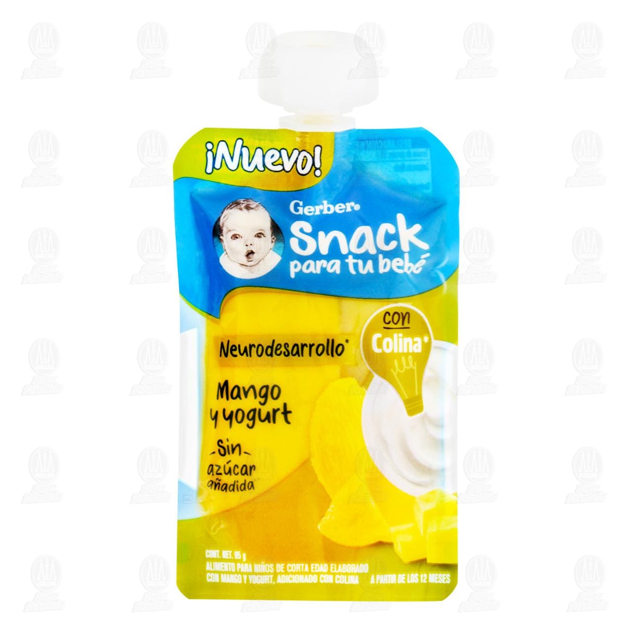 Snack para Bebé Gerber Sabor Mango y Yogurt, 95 gr.