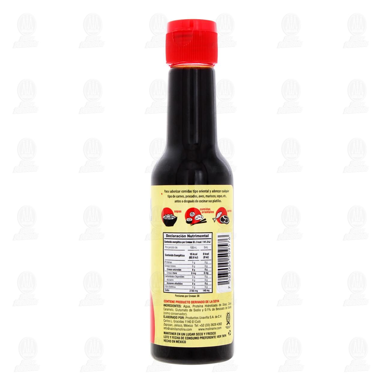 Salsa de Soya Molina Dinast&iacute;a Lin, 180 ml. image number 2