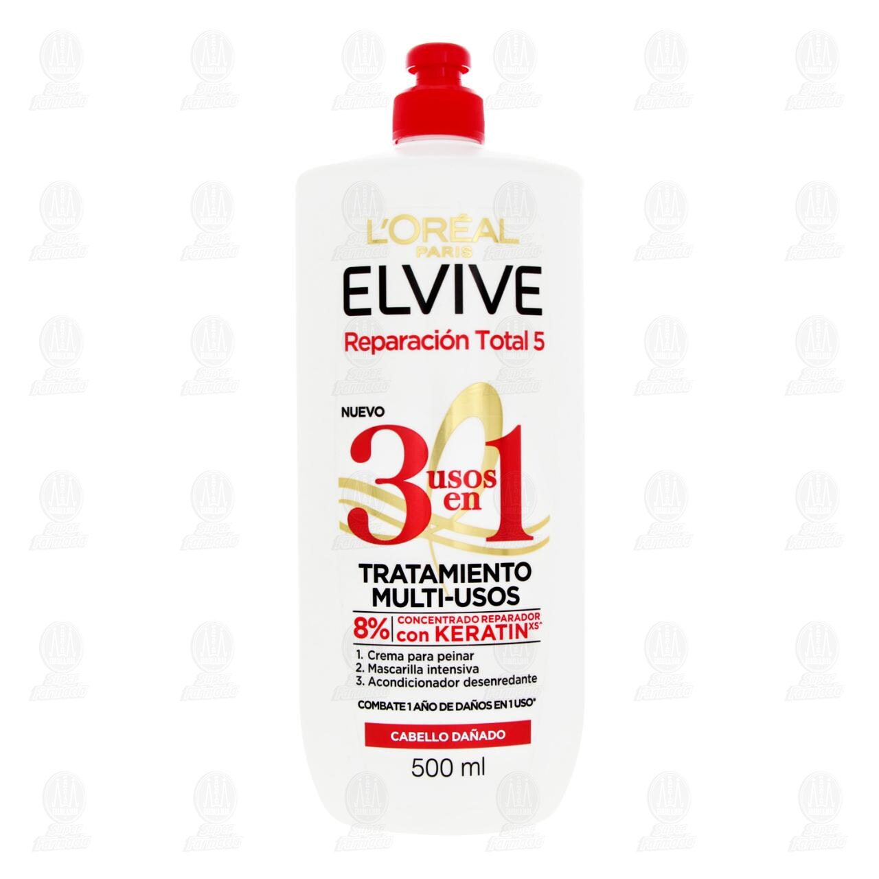 Tratamiento Elvive Reparaci&oacute;n Total 5 Multi-Usos 3 en 1, 500 ml. image number 1