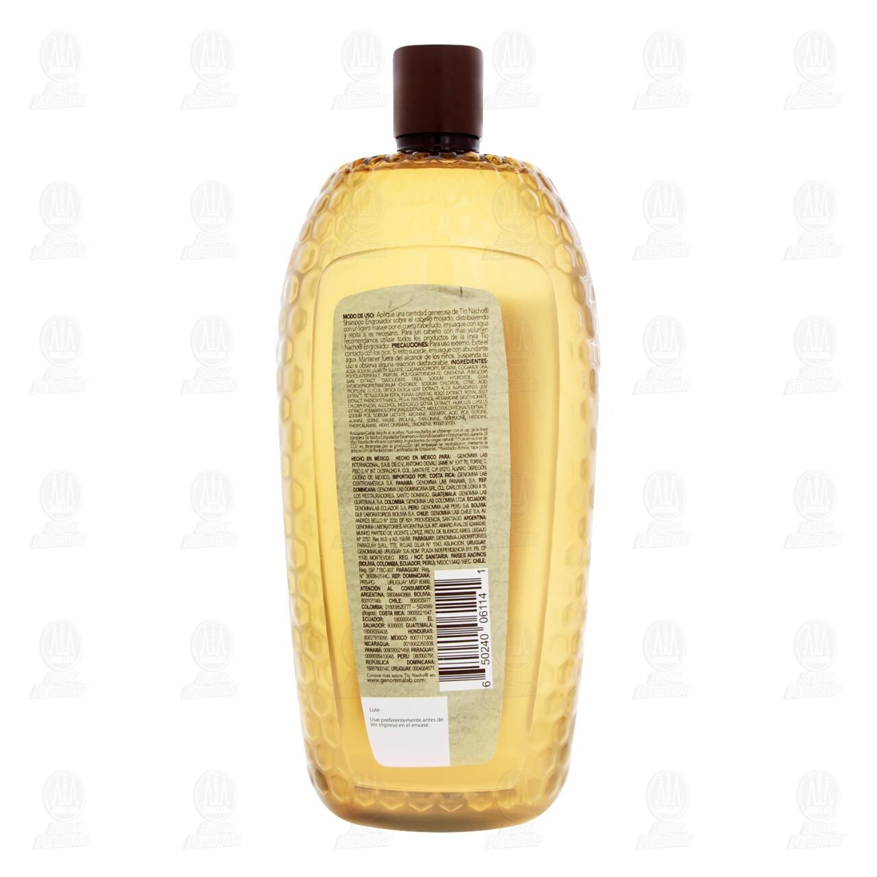 Shampoo T&iacute;o Nacho Engrosador con Jalea Real y Extracto de Ortiga, 950 ml. image number 2