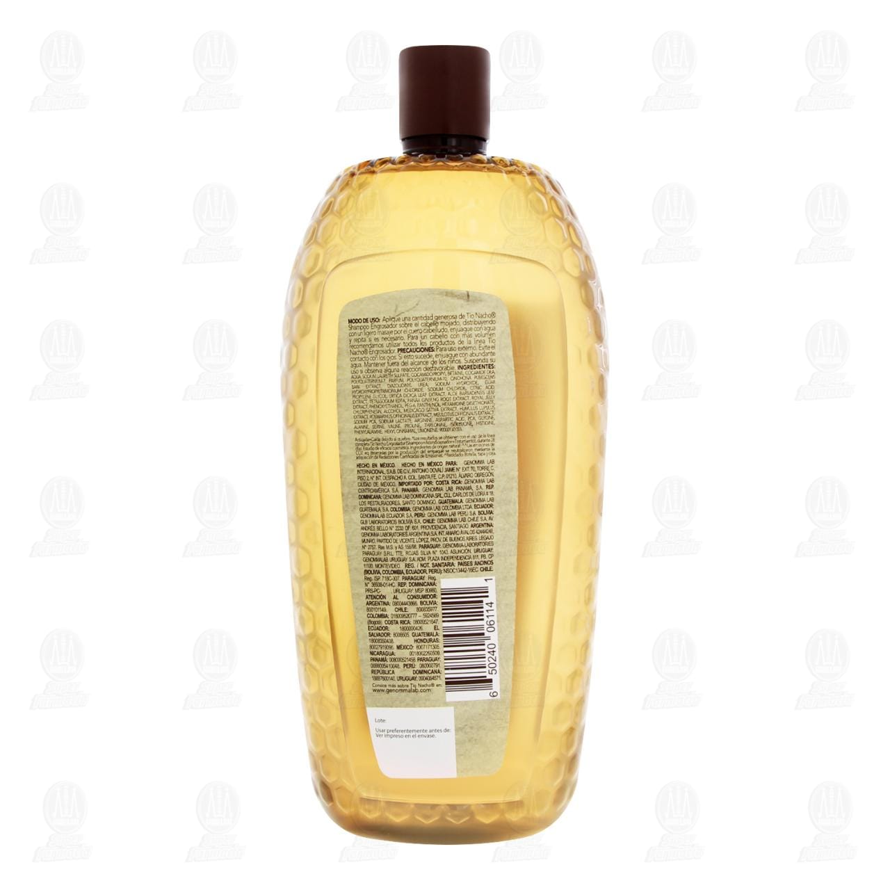 Shampoo T&iacute;o Nacho Engrosador con Jalea Real y Extracto de Ortiga, 950 ml. image number 2