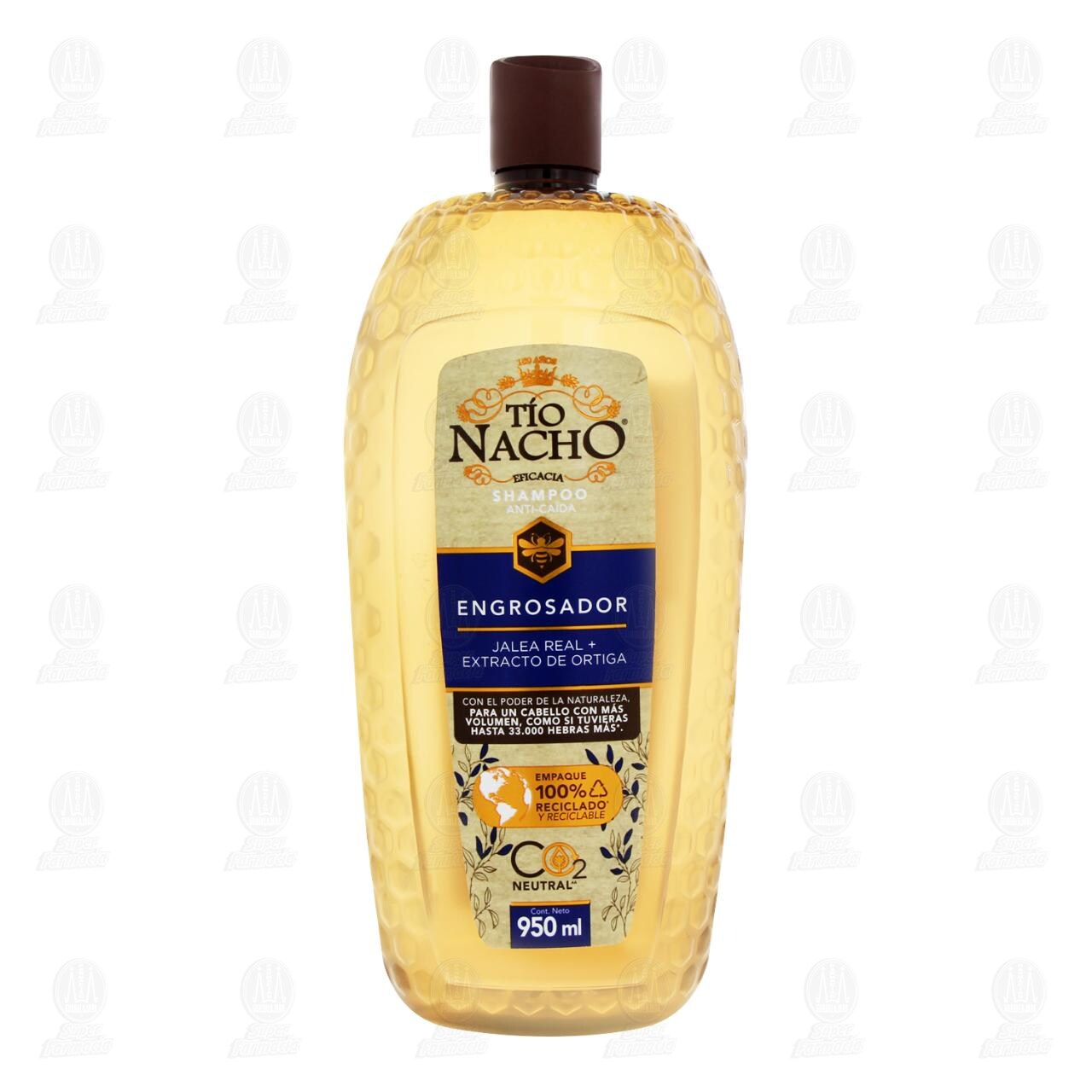 Shampoo T&iacute;o Nacho Engrosador con Jalea Real y Extracto de Ortiga, 950 ml. image number 1