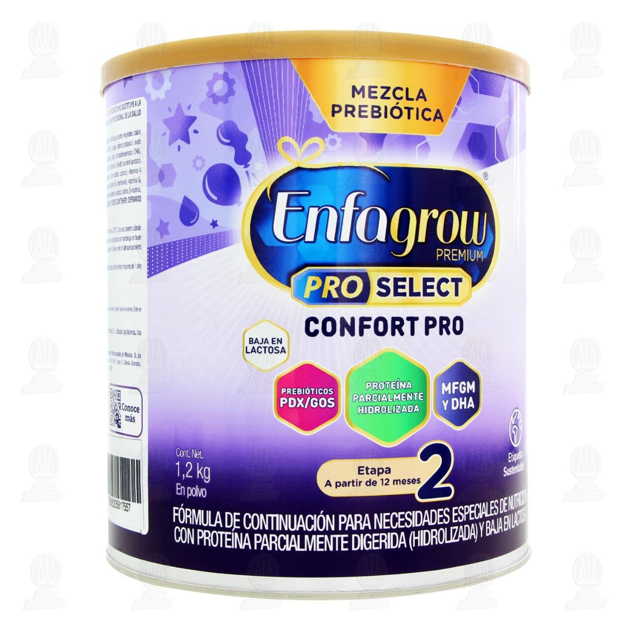 Fórmula Infantil Enfagrow Premium Pro Select Confort Pro Etapa 2 a Partir de 12 Meses, 1.2 kg.