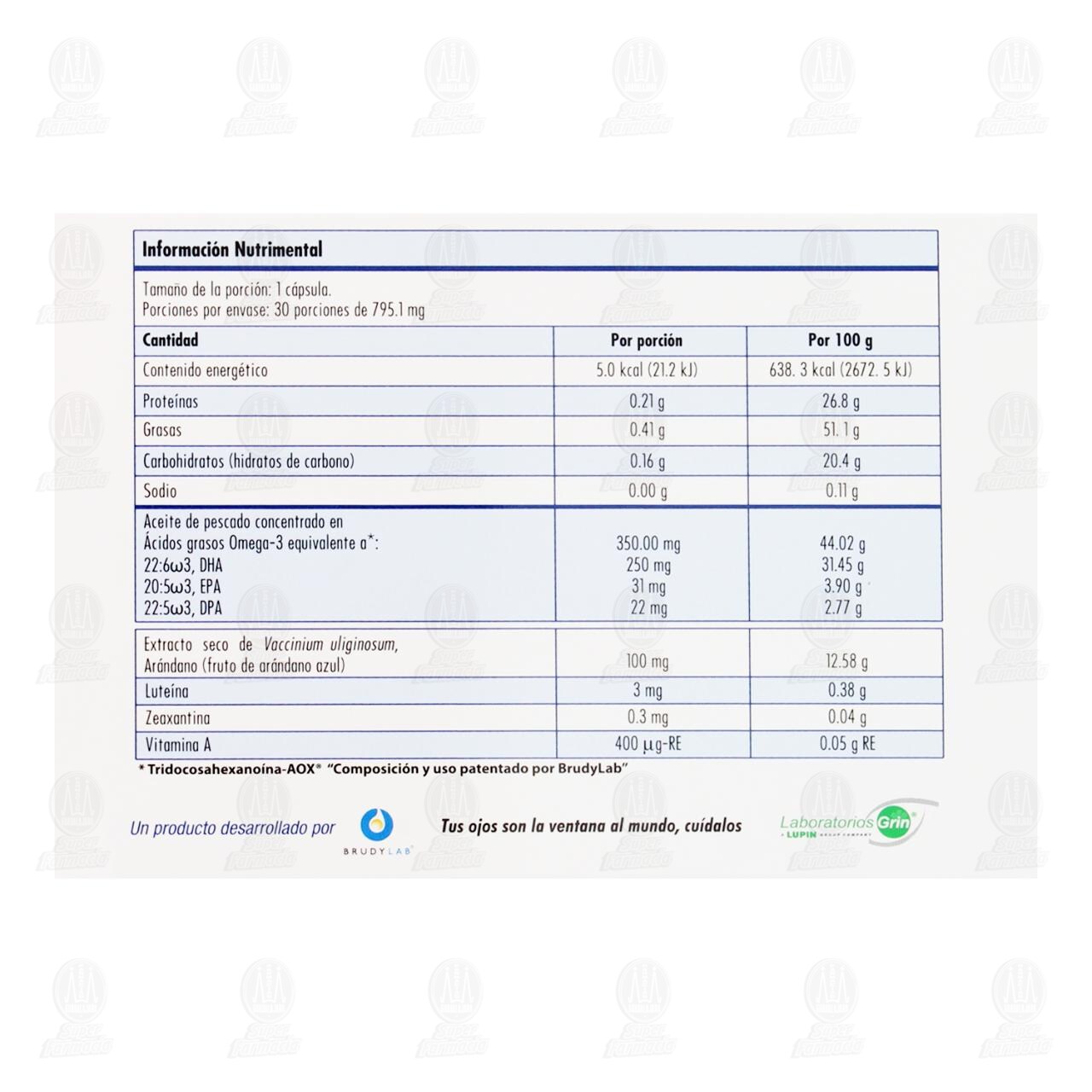 VeriDHA Suplemento Alimenticio, 30 C&aacute;psulas de 795.1 mg c/u. image number 2