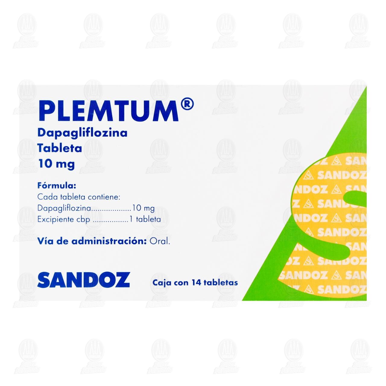 Plemtum 10 mg, 14 Tabletas. image number 1