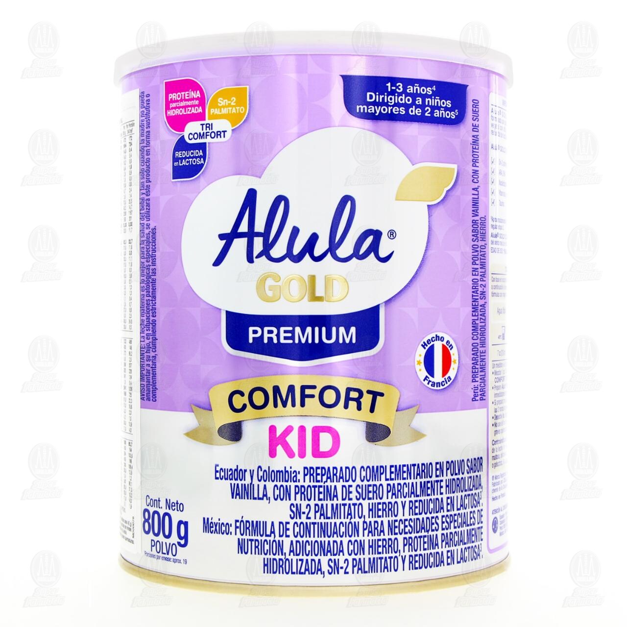 F&oacute;rmula Infantil Alula Gold Premium Comfort Kid (Edad 1 a 3 a&ntilde;os), 800 gr. image number 1
