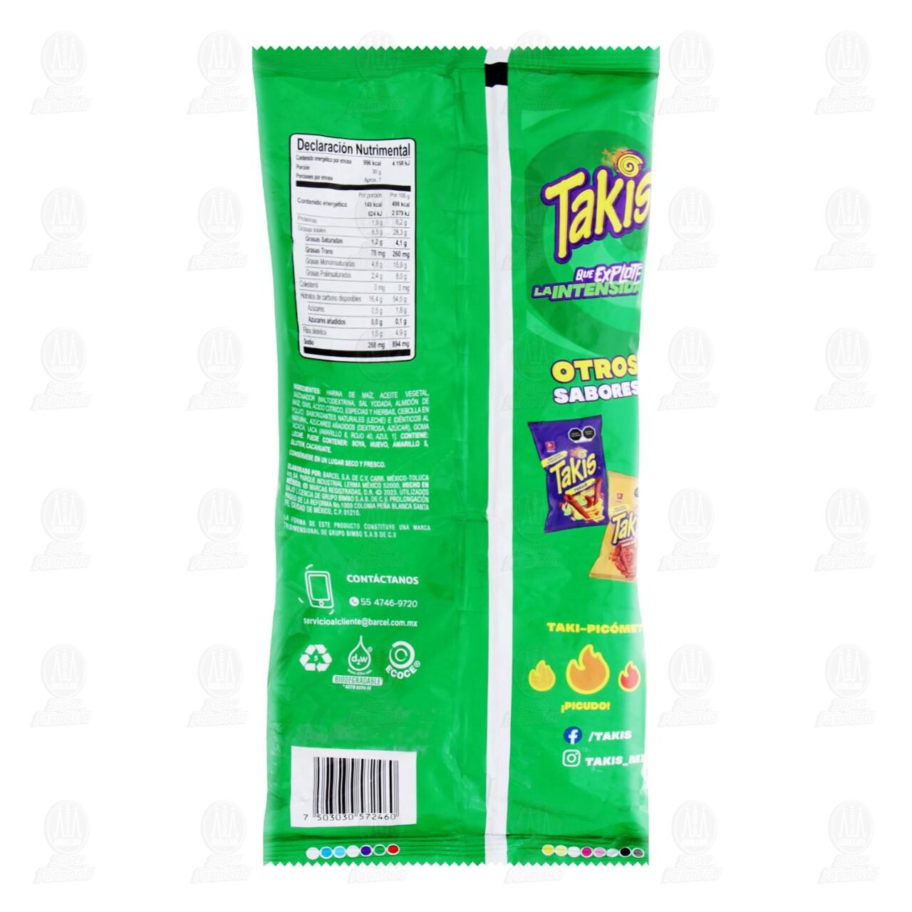 Botana Barcel Takis Original, 200 gr. image number 1
