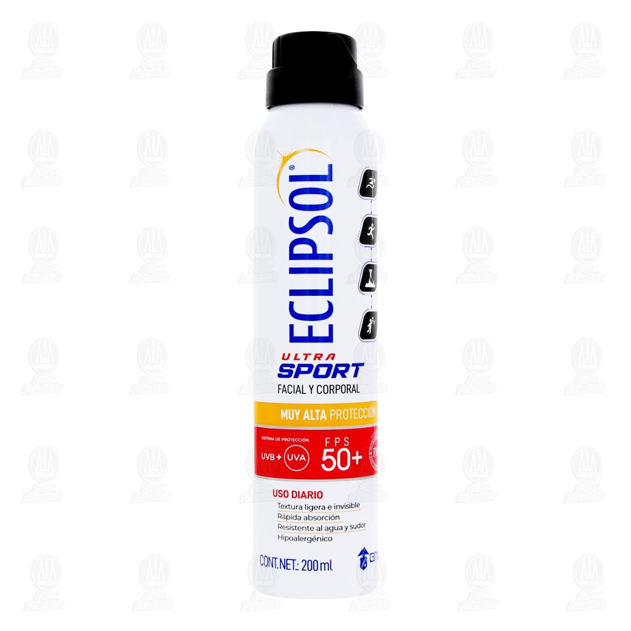 Protector Solar Eclipsol Ultra Sport FPS 50+ en Spray, 200 ml. image number 0