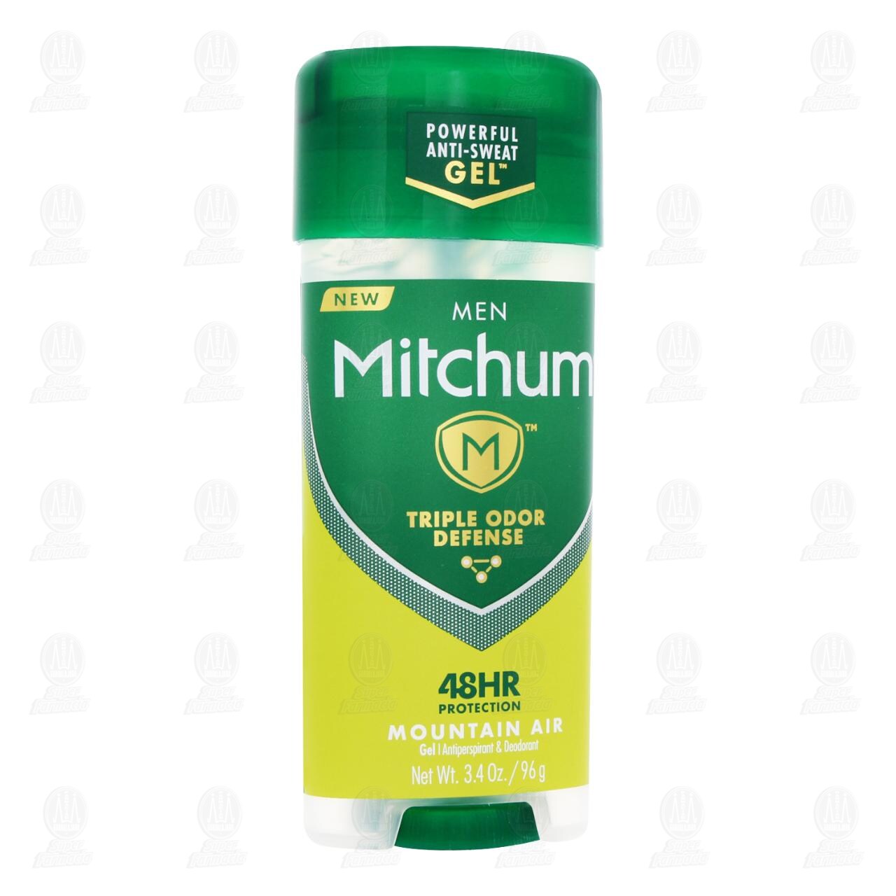 Desodorante Antitranspirante Men Mitchum Triple Odor Defense Mountain Air en Gel, 96 gr. image number 0