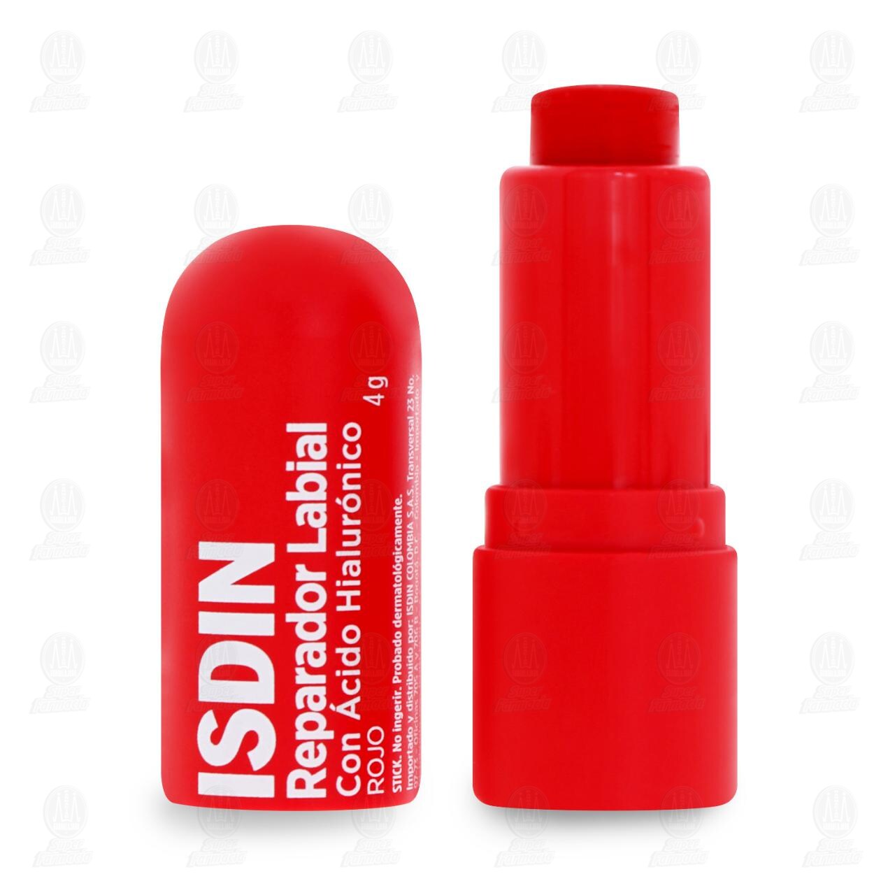 Isdin Reparador Labial Stick Rojo, 4 gr. image number 2