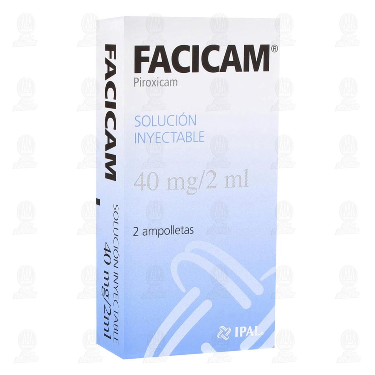 Facicam 40 mg Soluci&oacute;n inyectable, 2 Ampolletas. image number 0
