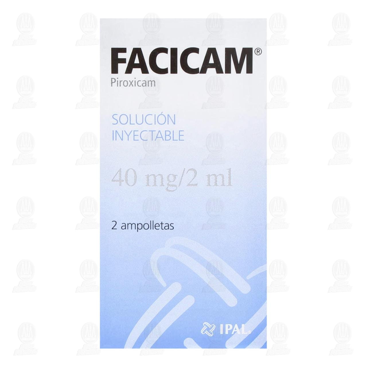 Facicam 40 mg Soluci&oacute;n inyectable, 2 Ampolletas. image number 1