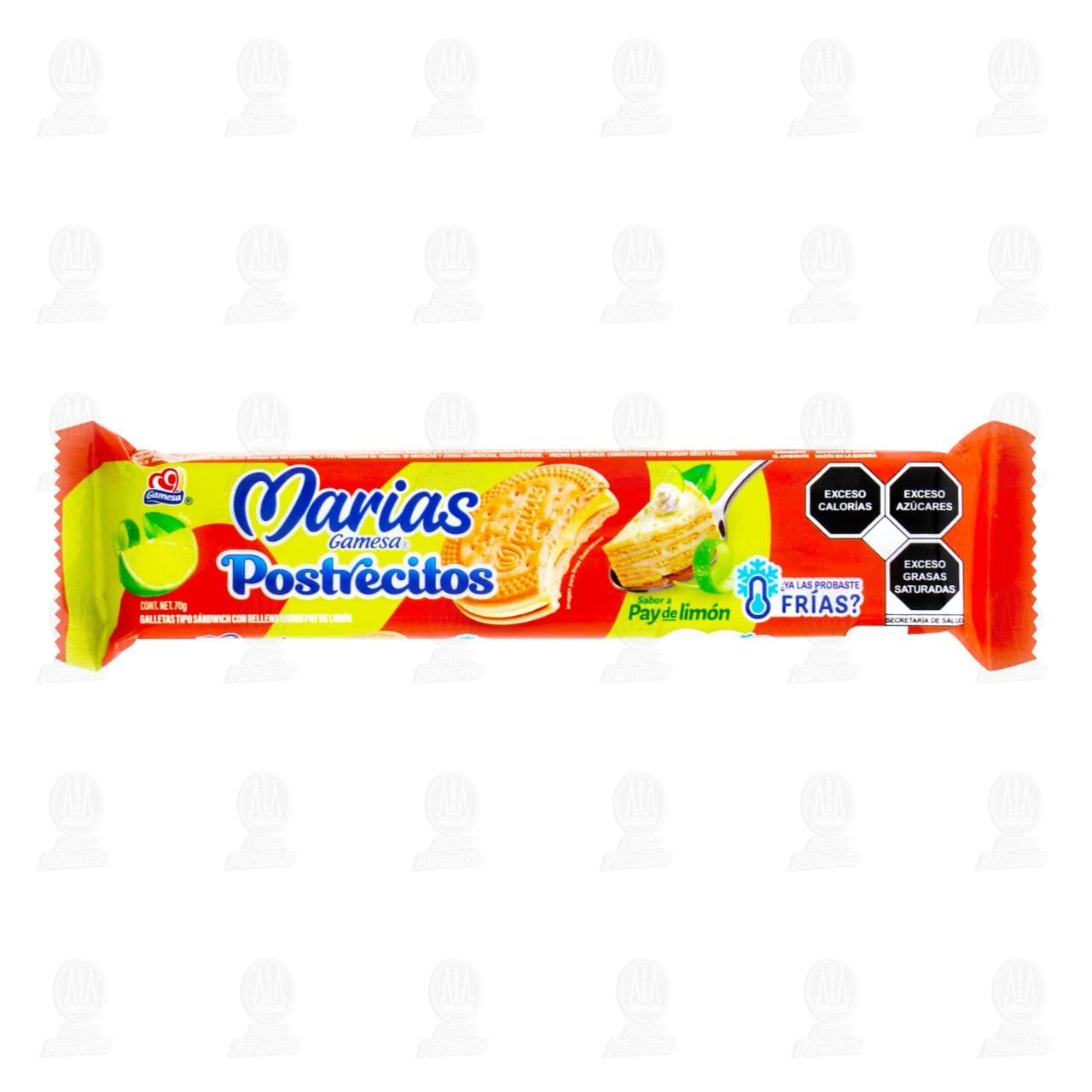 Galletas Marias Postrecitos Sabor Pay de Lim&oacute;n, 70 gr. image number 0
