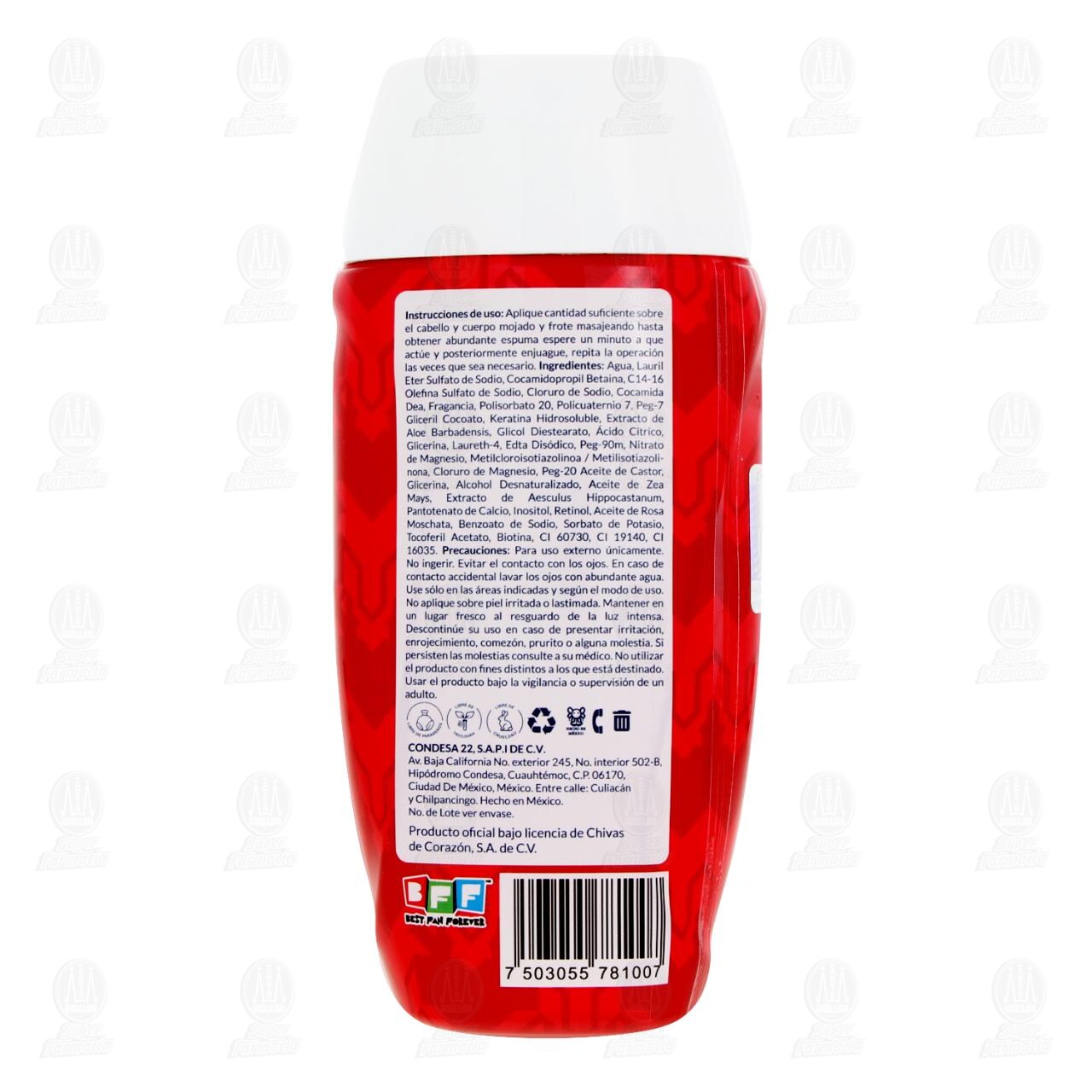 Shampoo, Acondicionador y Jab&oacute;n L&iacute;quido Infantil Chivas 3 en 1, 250 ml. image number 2