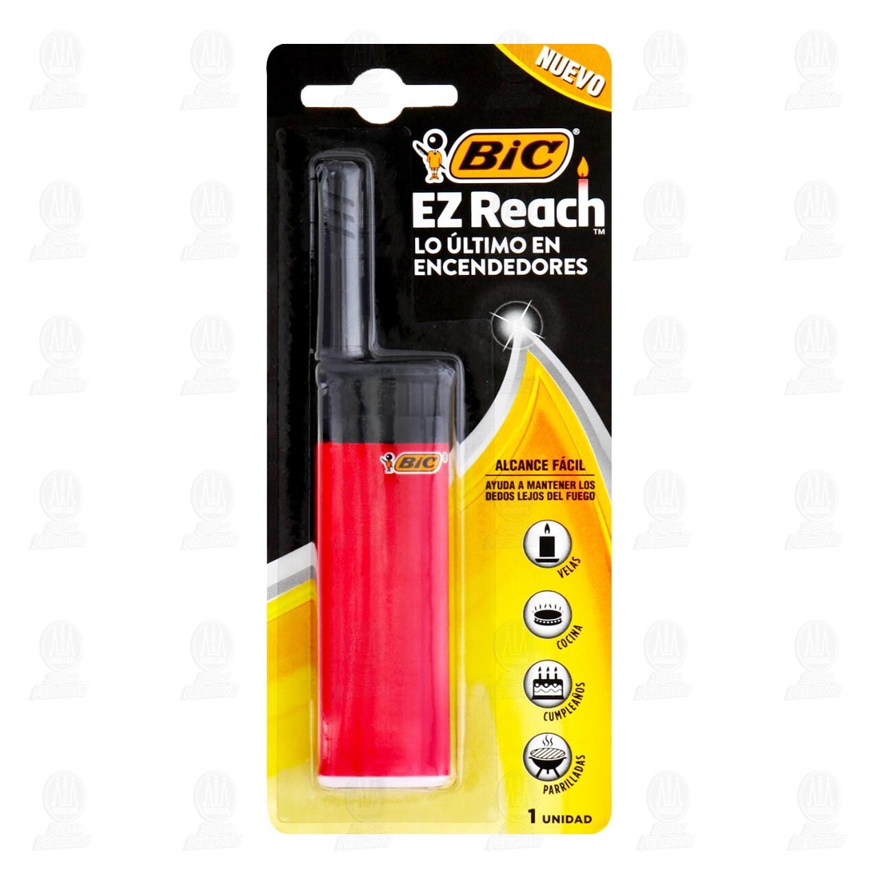Encendedor Multiuso Bic EZ Reach Varios Colores, 1 pz.