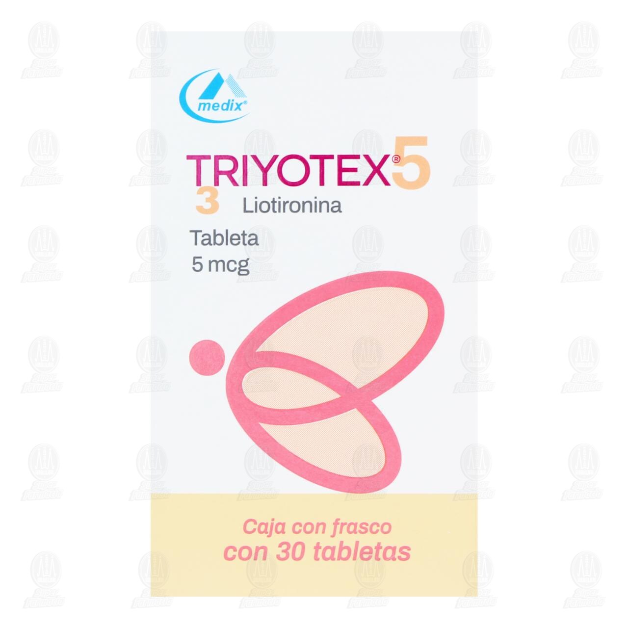 Triyotex 5 5 mcg, 30 Tabletas. image number 1