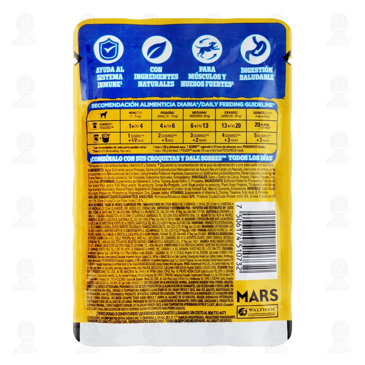 Cordero en Filetes Pedigree para Perros Adultos, 100 gr. image number 1