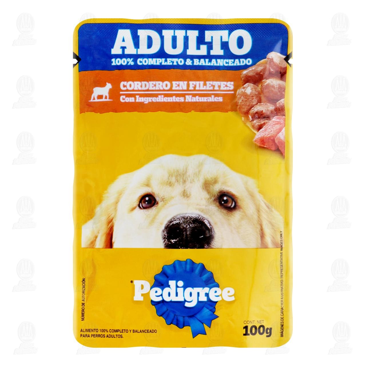 Imagen para Cordero en Filetes Pedigree para Perros Adultos, 100 gr.