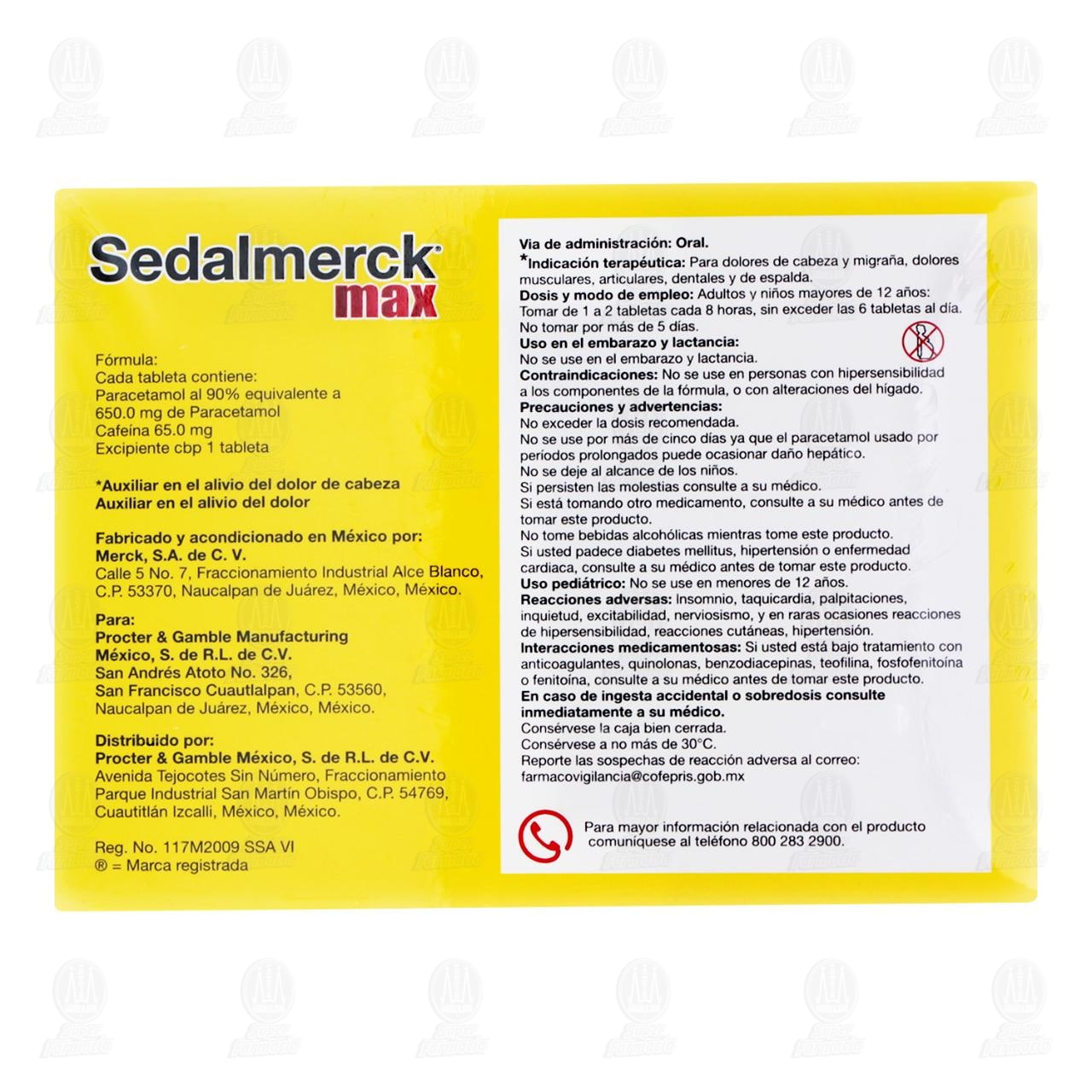 Pack Sedalmerck Max, 2 Cajas con 24 Tabletas c/u. image number 2
