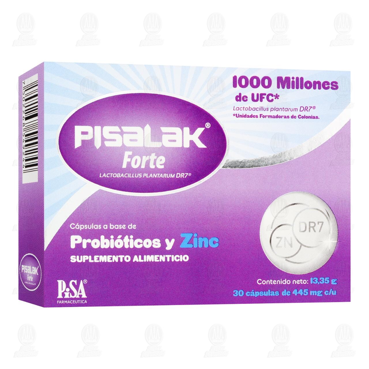 Pisalak Forte 1000 Millones de UFC, 30 C&aacute;psulas de 445 mg c/u. image number 0