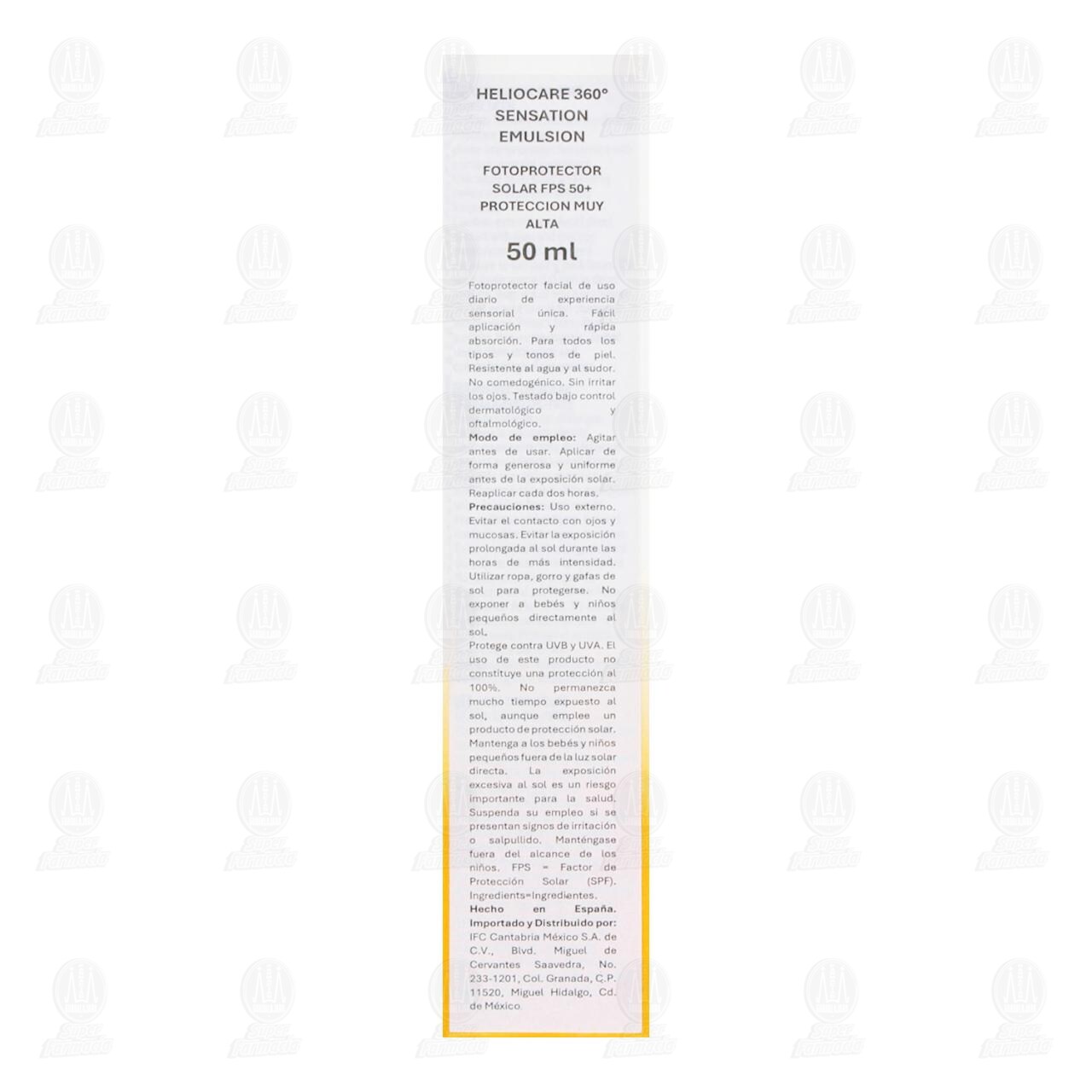 Heliocare 360&deg; Sensation Emulsi&oacute;n SPF 50+, 50 ml. image number 3