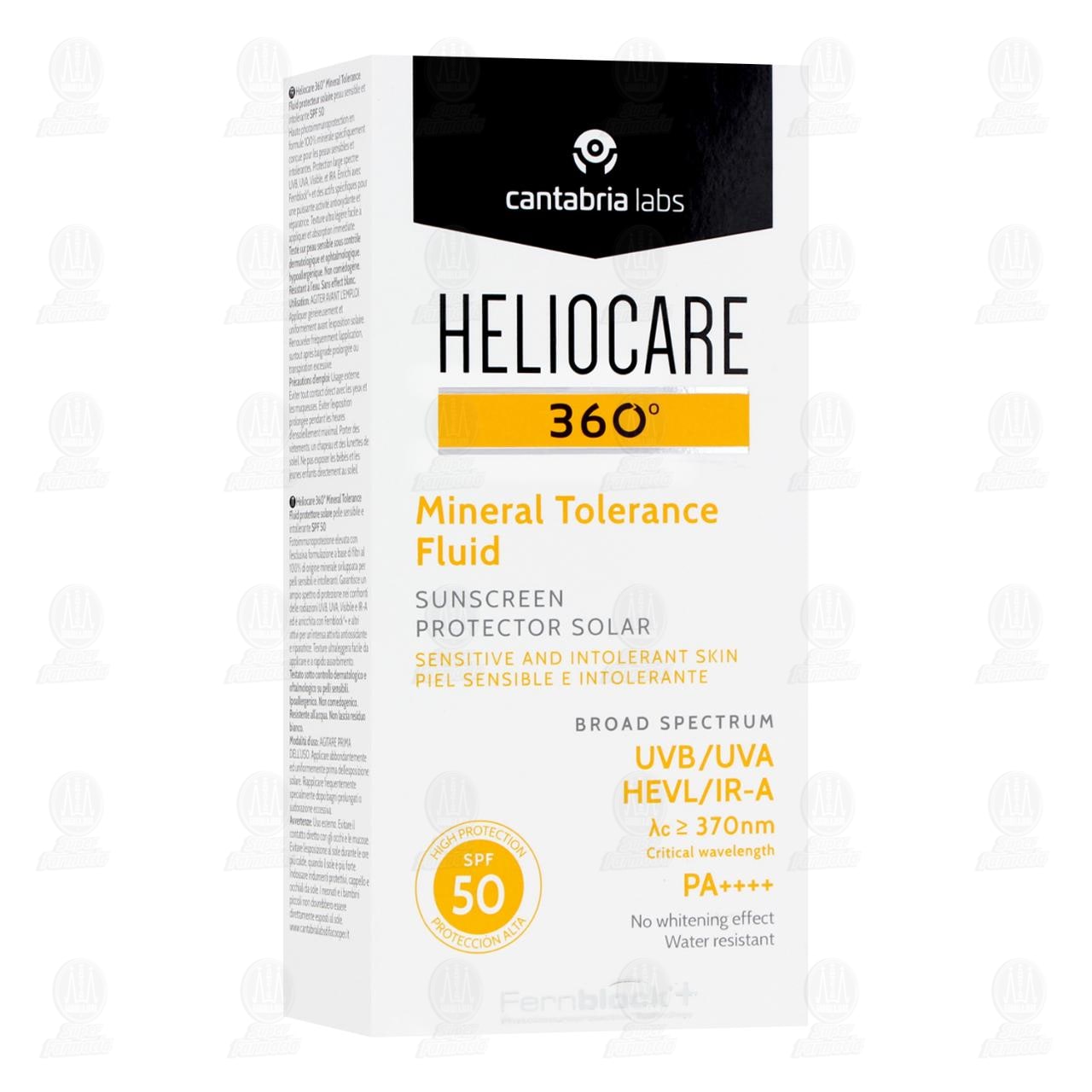Heliocare 360° Mineral Tolerance Fluid SPF 50, 50 ml.