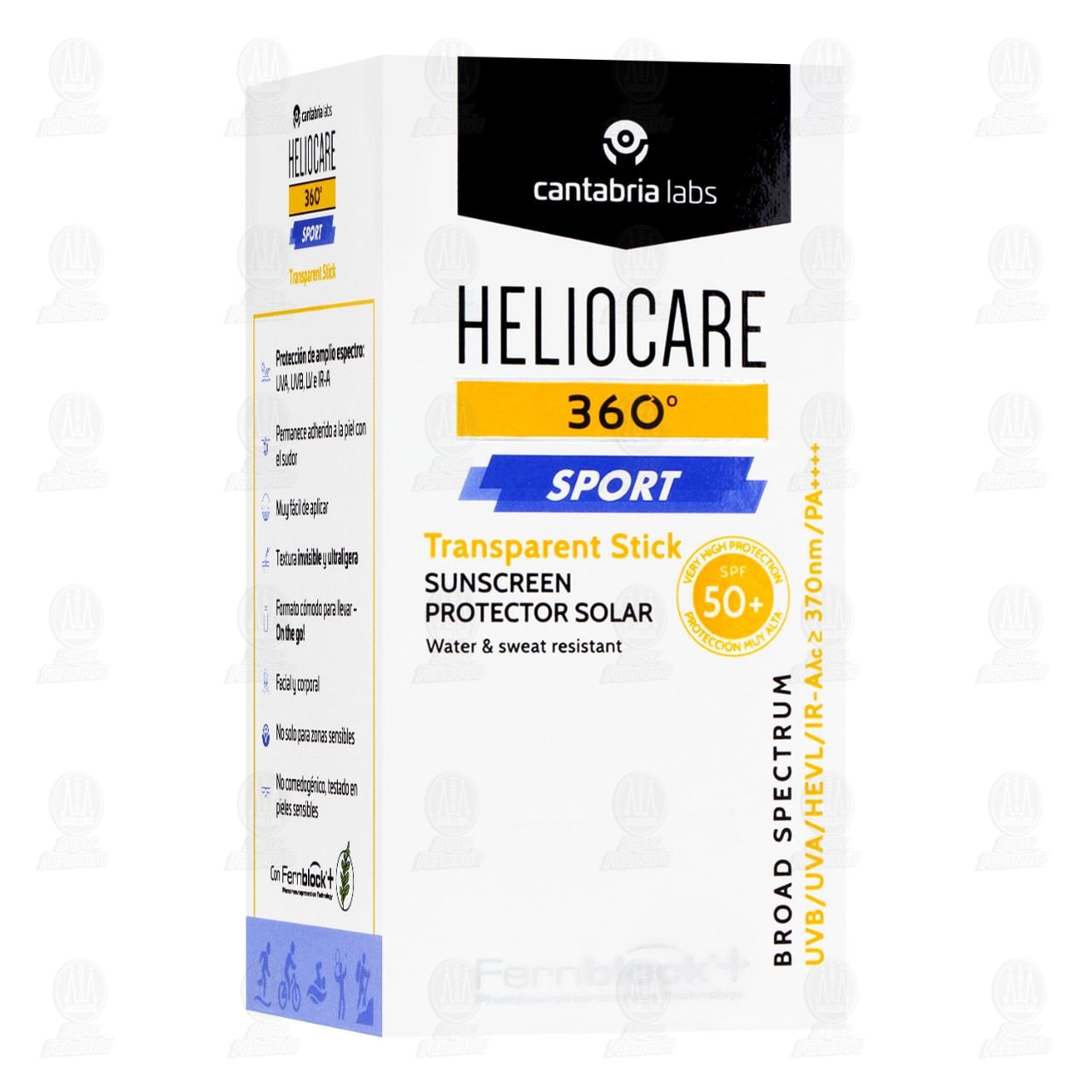 Imagen para Heliocare 360� Sport Transparent Stick SPF 50+, 25 gr.