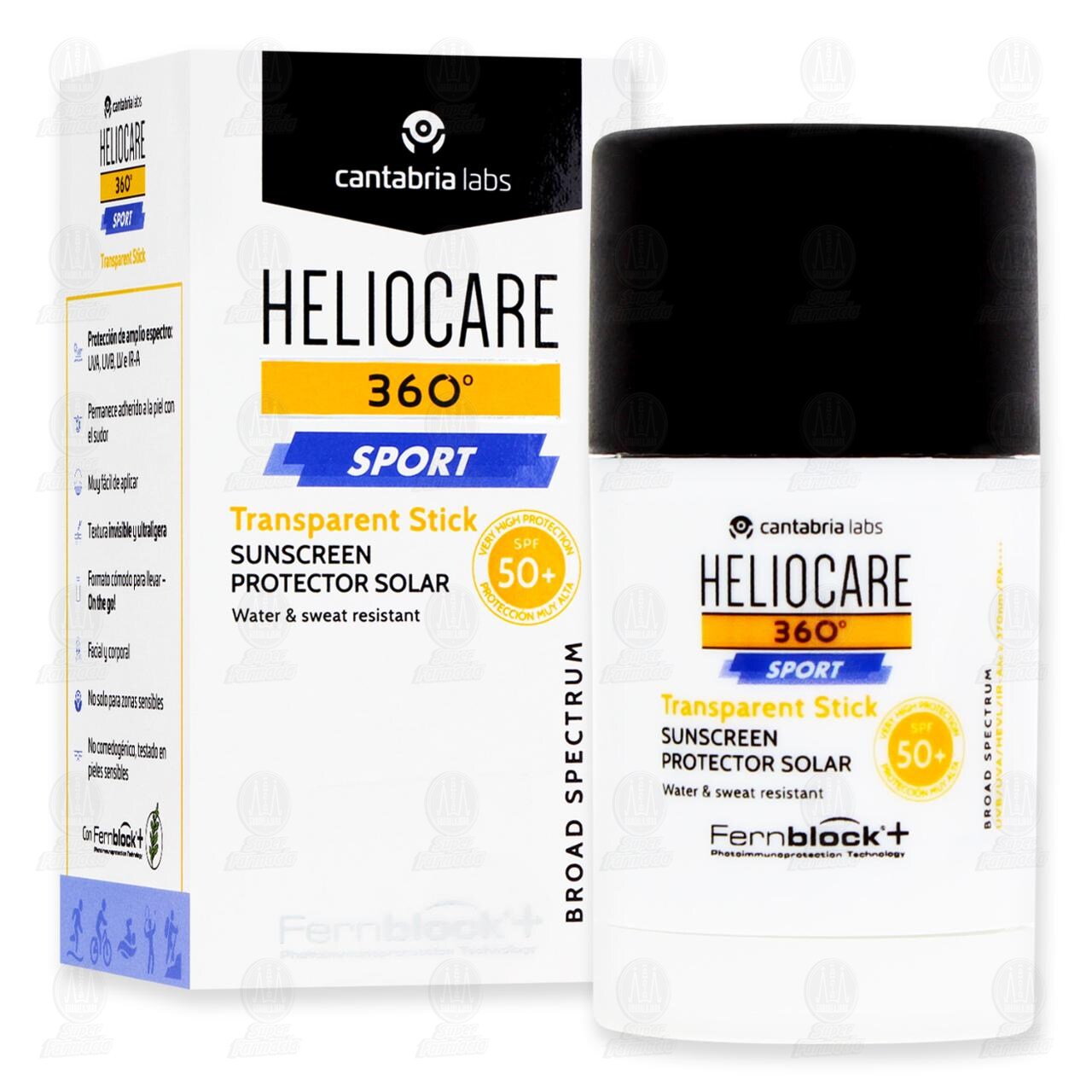Heliocare 360° Sport Transparent Stick SPF 50+, 25 gr. image number 3
