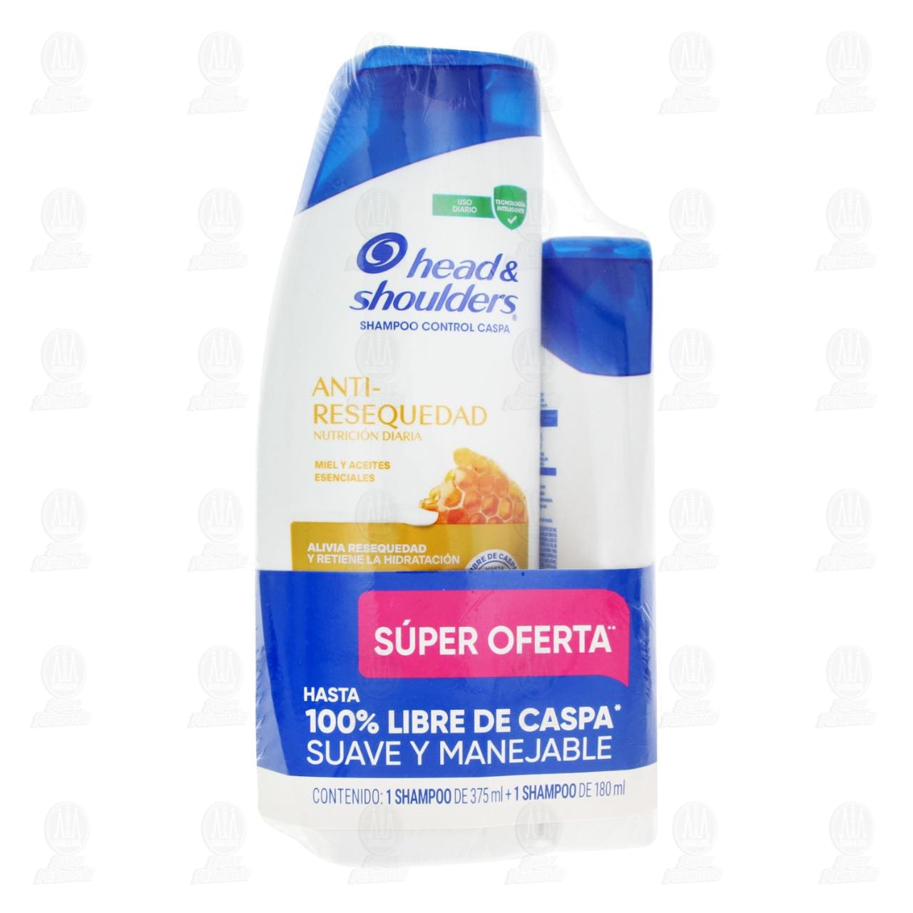 Pack Shampoo Head & Shoulders Anti-Resequedad Nutrici&oacute;n Diaria de 375 ml + 180 ml, 2 pzas. image number 0