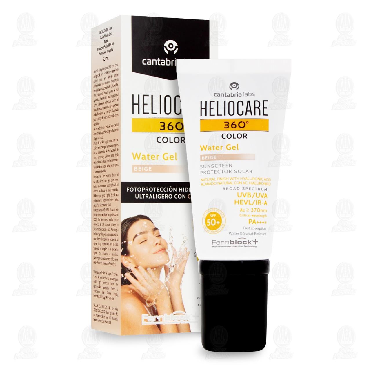 Heliocare 360&deg; Color Water Gel Beige SPF 50+, 50 ml. image number 3