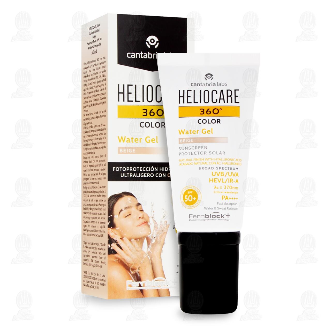 Heliocare 360&deg; Color Water Gel Beige SPF 50+, 50 ml. image number 3