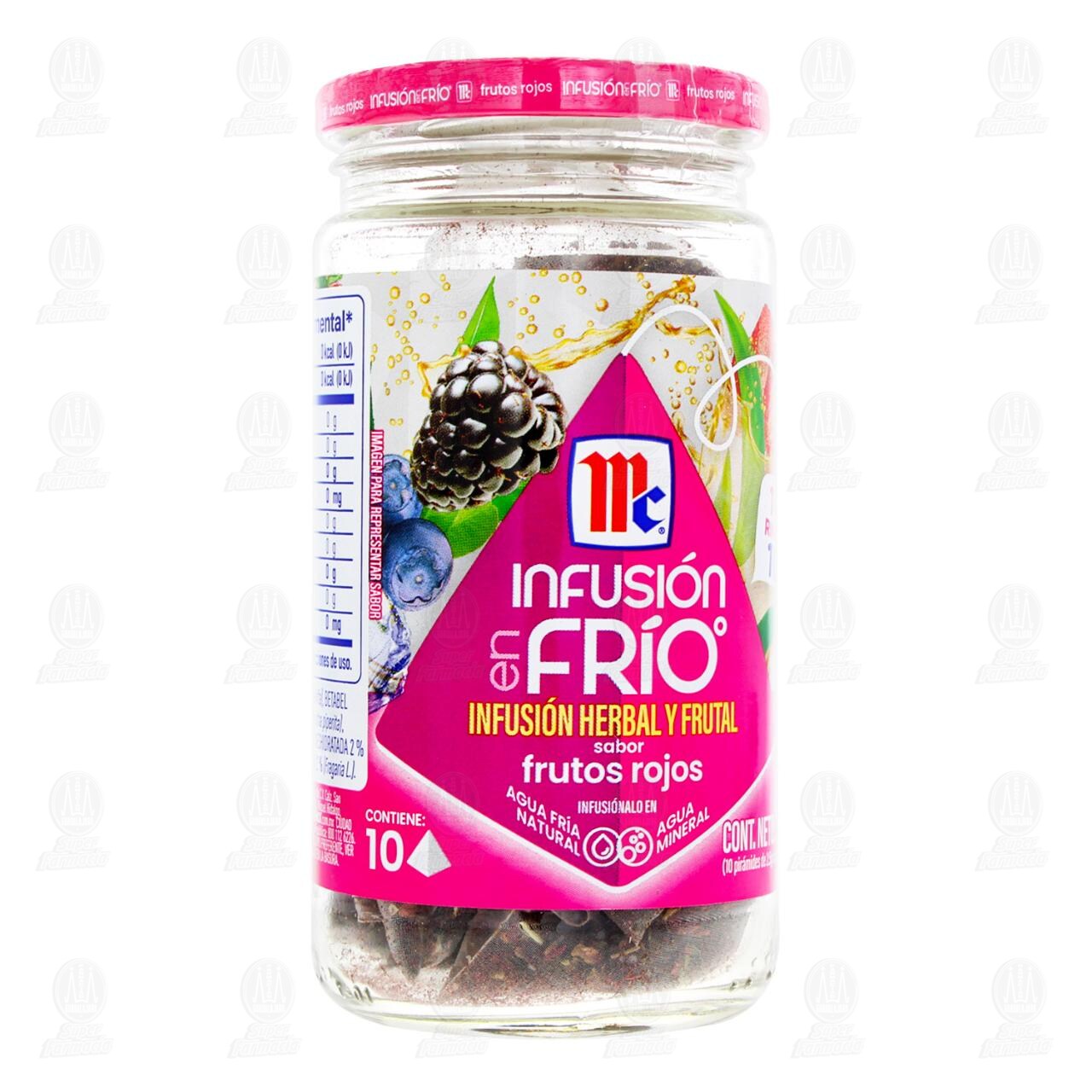 Infusi&oacute;n en Fr&iacute;o McCormick Sabor Frutos Rojos, 25 gr. image number 0