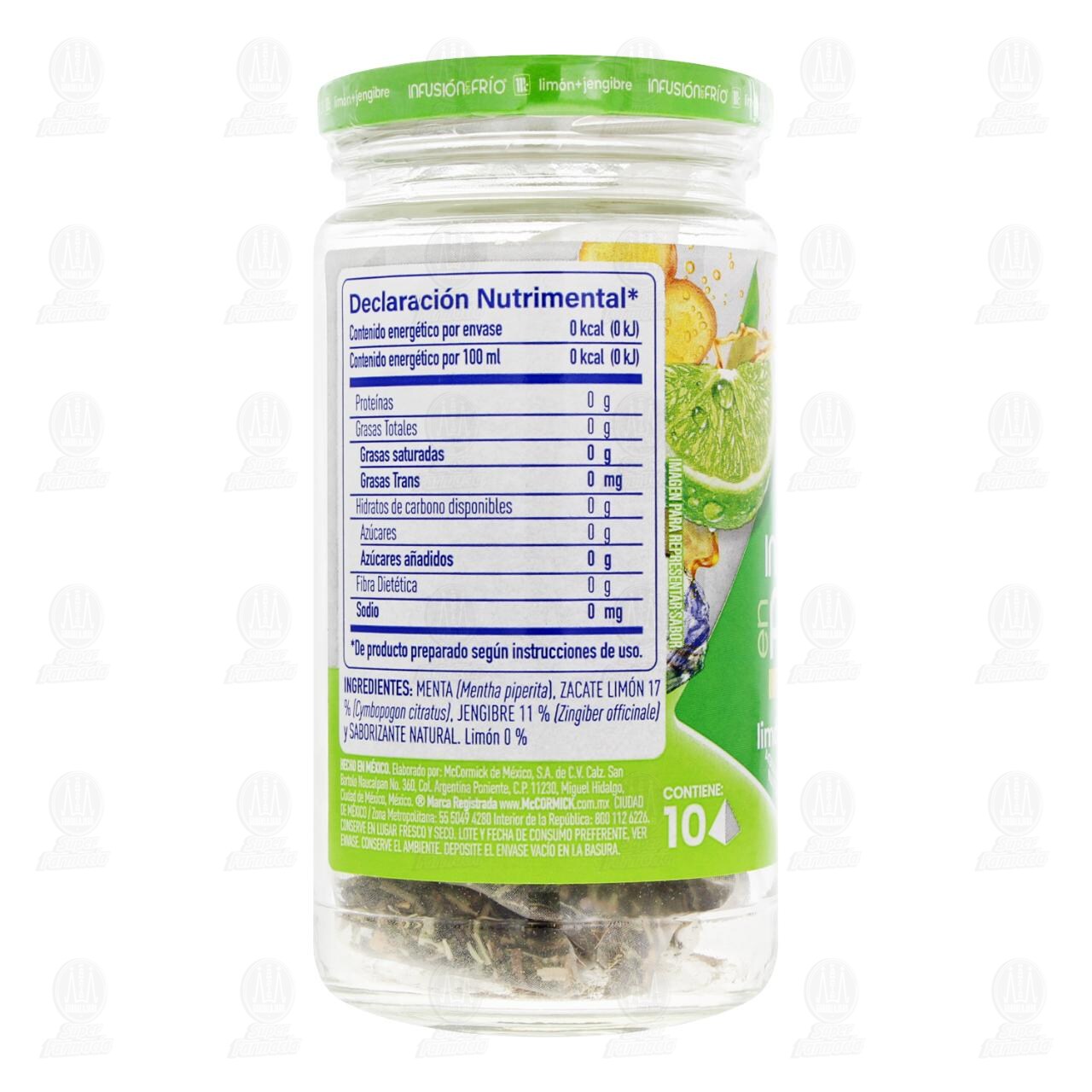 Infusi&oacute;n en Fr&iacute;o McCormick Sabor Lim&oacute;n y Jengibre, 25 gr. image number 2