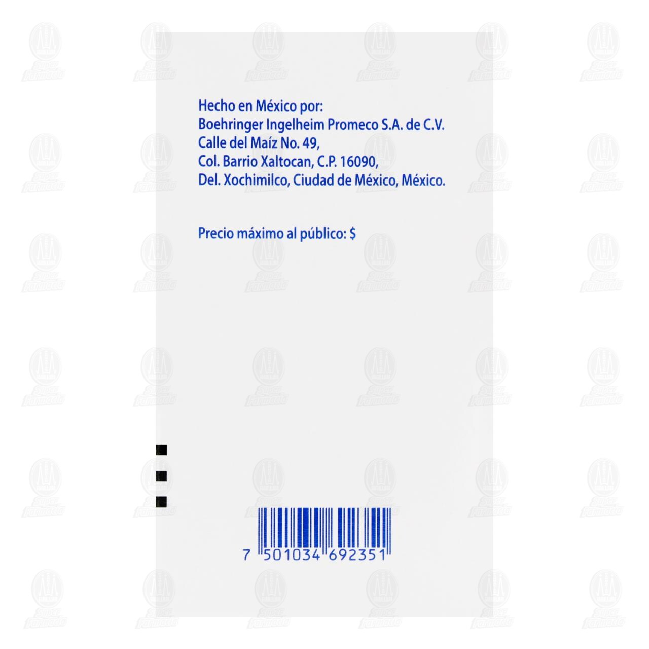 Linagliptina, Metformina 2.5mg/850mg, 60 Tabletas Pharmalife. image number 3