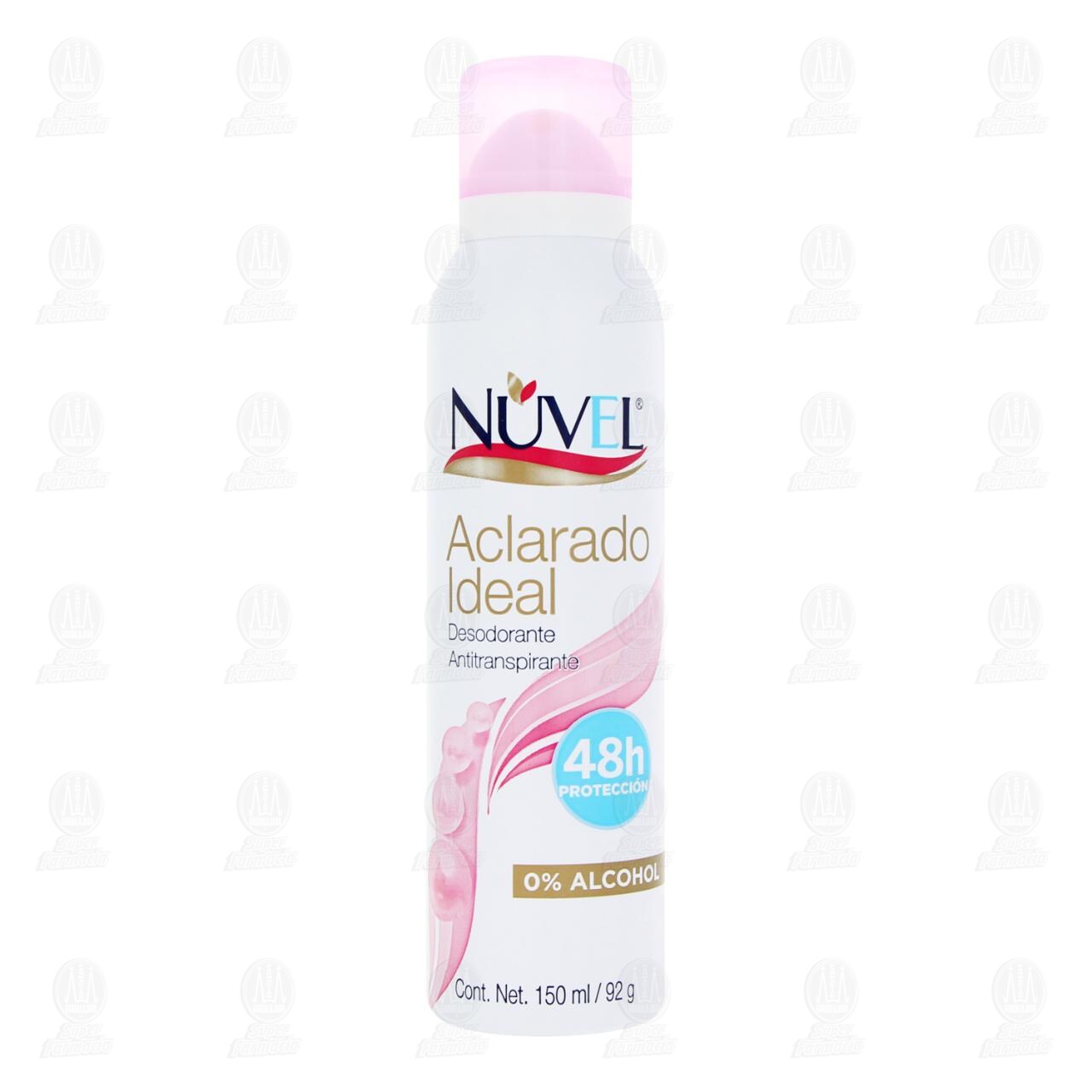 Desodorante Nuvel Antitranspirante Aclarado Ideal en Aerosol, 150 ml. image number 1