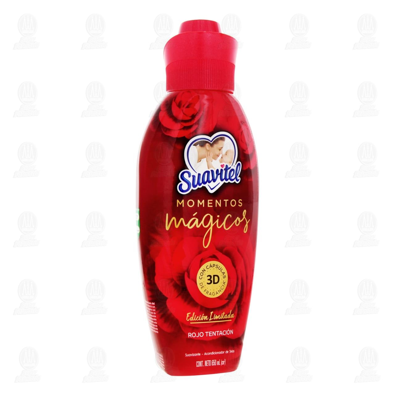 Suavizante de Telas Suavitel Momentos M&aacute;gicos Rojo Tentaci&oacute;n, 650 ml. image number 0