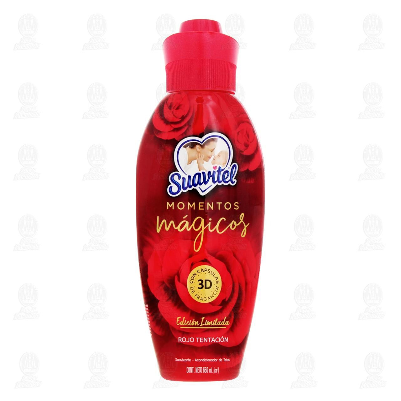 Suavizante de Telas Suavitel Momentos M&aacute;gicos Rojo Tentaci&oacute;n, 650 ml. image number 1