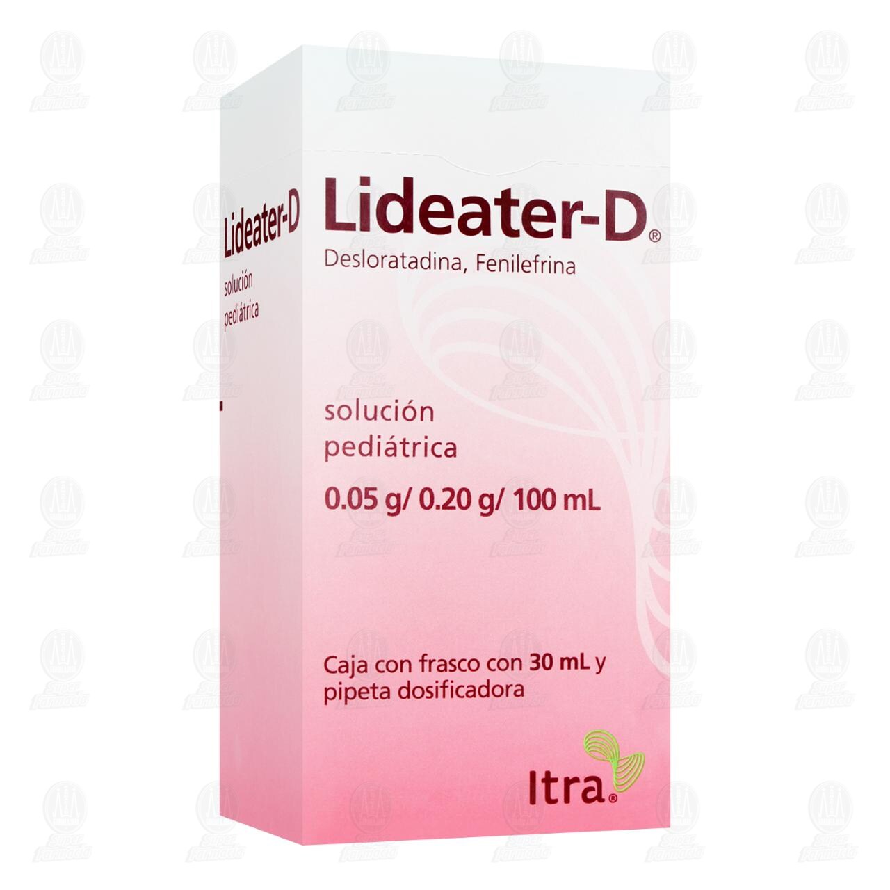Lideater-D Soluci&oacute;n Pedi&aacute;trica 0.05gr/0.20gr/100ml, 30 ml. image number 0