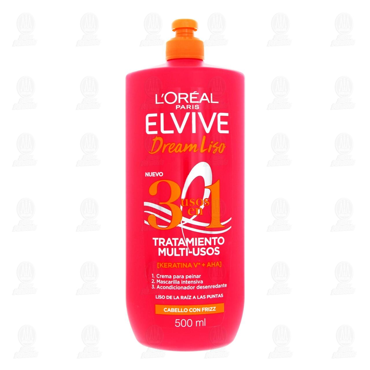 Tratamiento Multi-Usos 3 en 1 Elvive Dream Liso Cabello con Frizz, 500 ml. image number 1