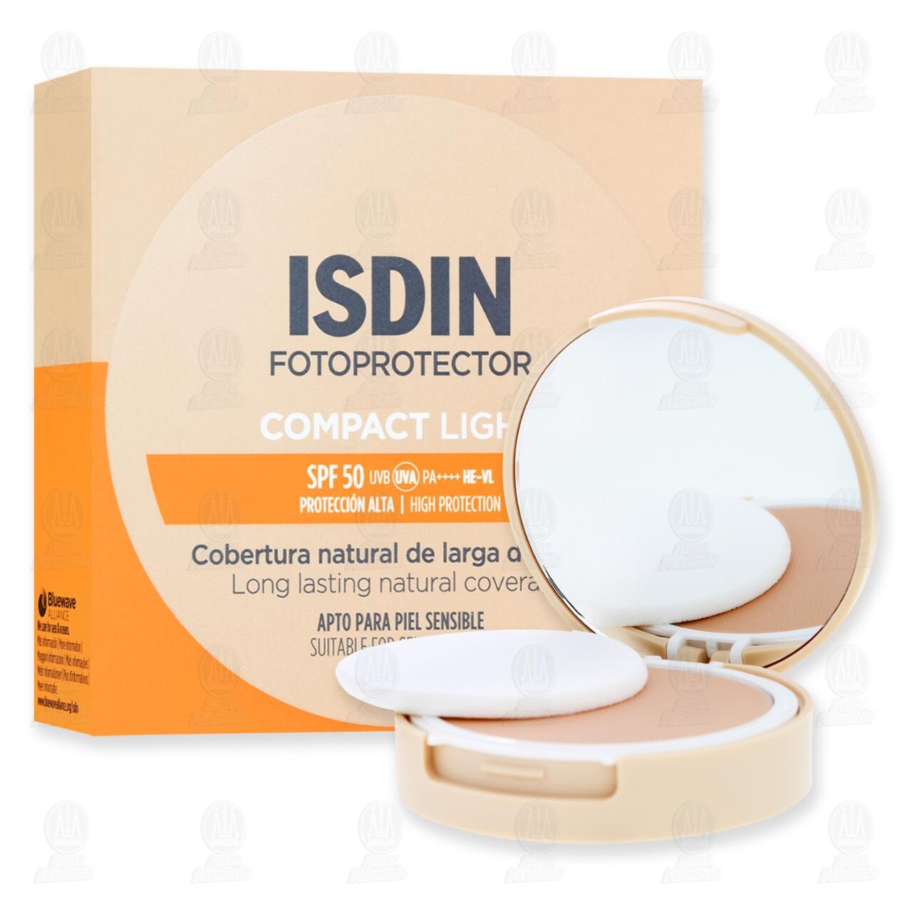 Isdin Fotoprotector Compact Light SPF 50, 10 gr. de ISDIN | Farmacias ...