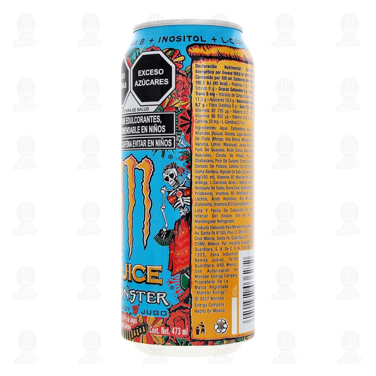 Bebida Energ&eacute;tica Monster Energy Juice Mango Loco, 473 ml. image number 2