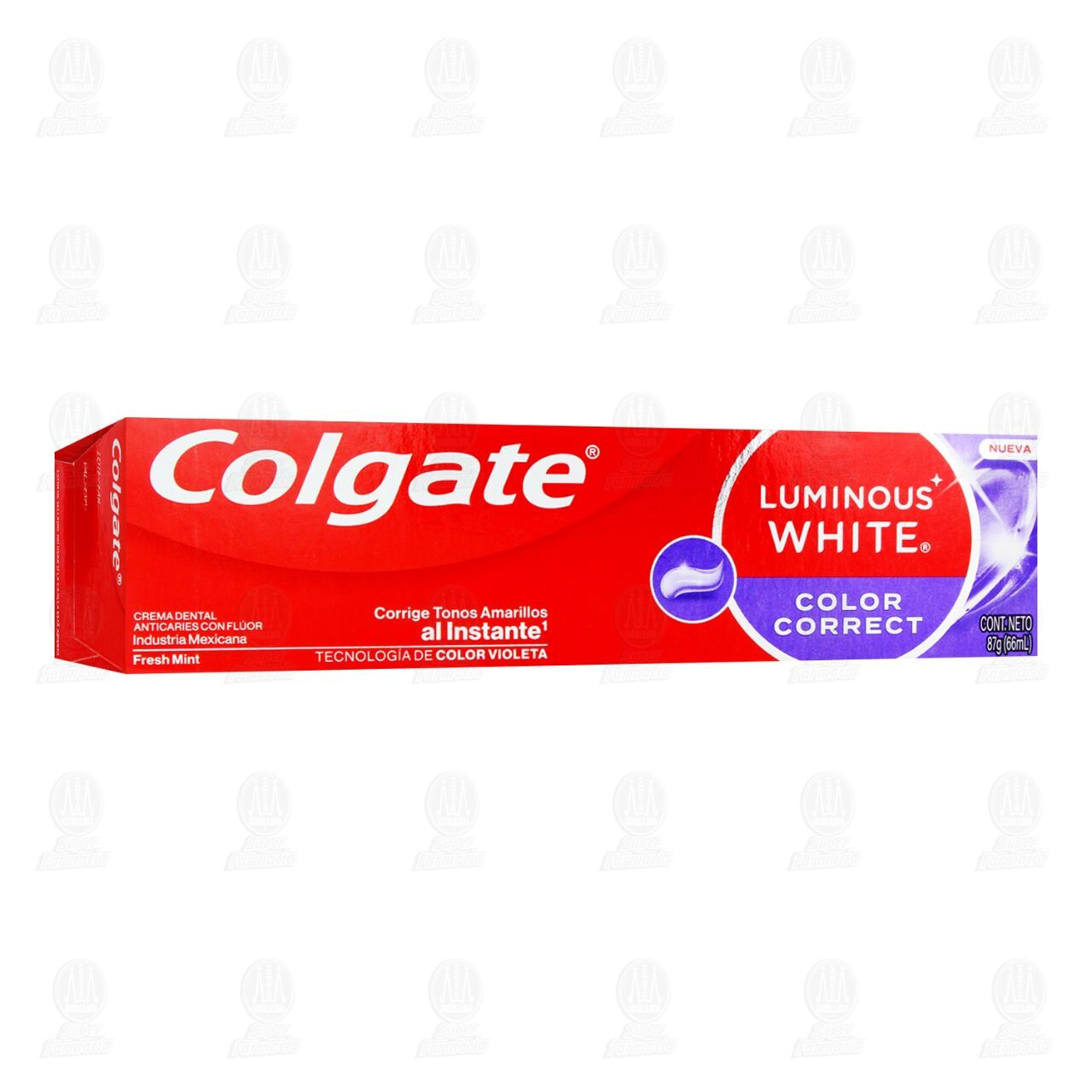 Pasta Dental Colgate Luminous White Color Correct, 66 ml.