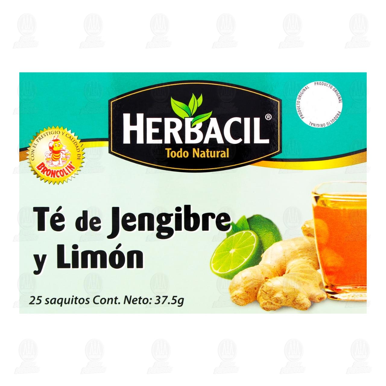 Herbacil T&eacute; de Jengibre y Lim&oacute;n, 37.5 gr. image number 1