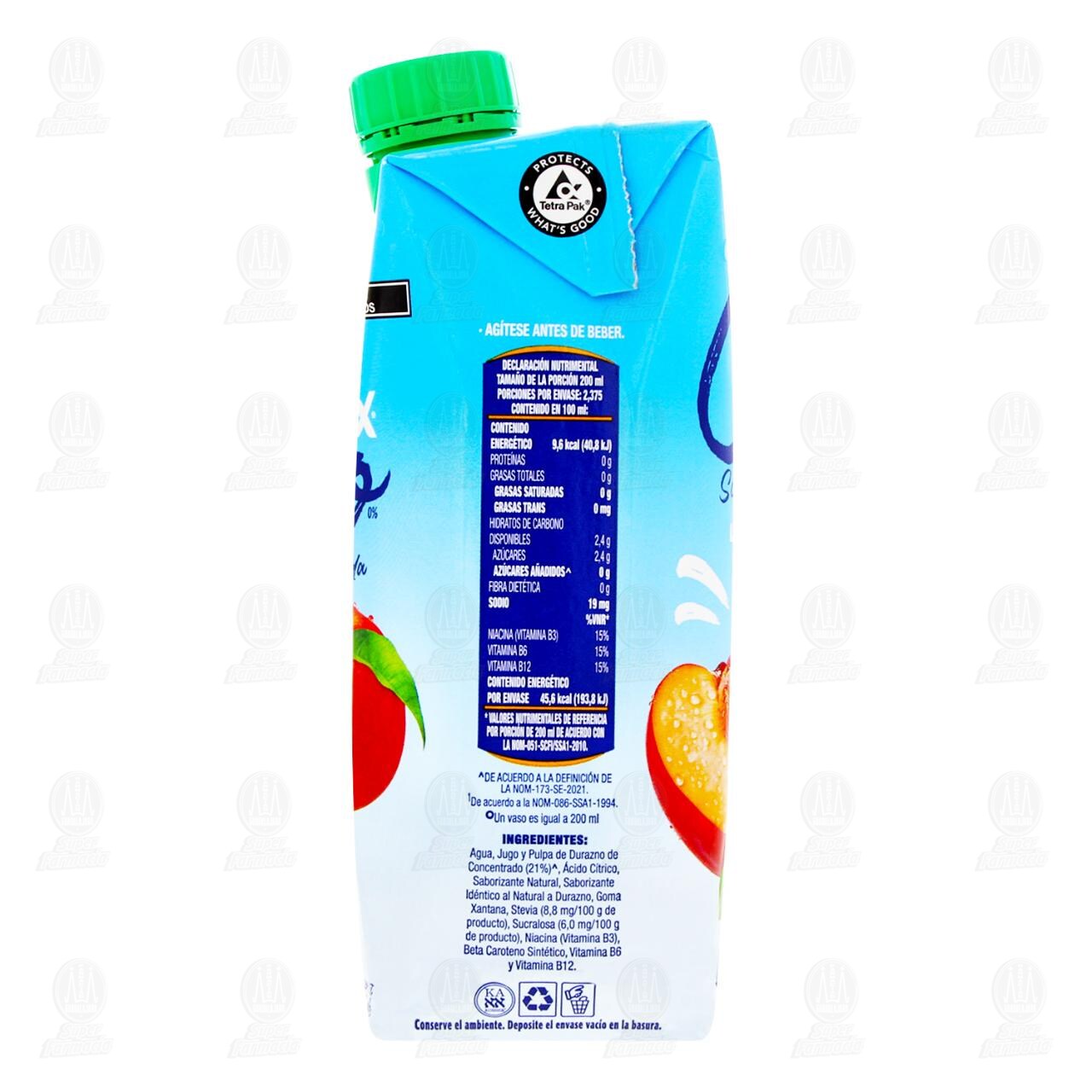 Bebida Jumex Cero de Durazno, 475 ml. image number 2
