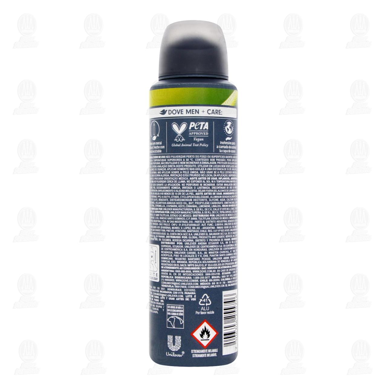 Antitranspirante Dove Men +Care Invisible Fresh en Aerosol, 150 ml. image number 2