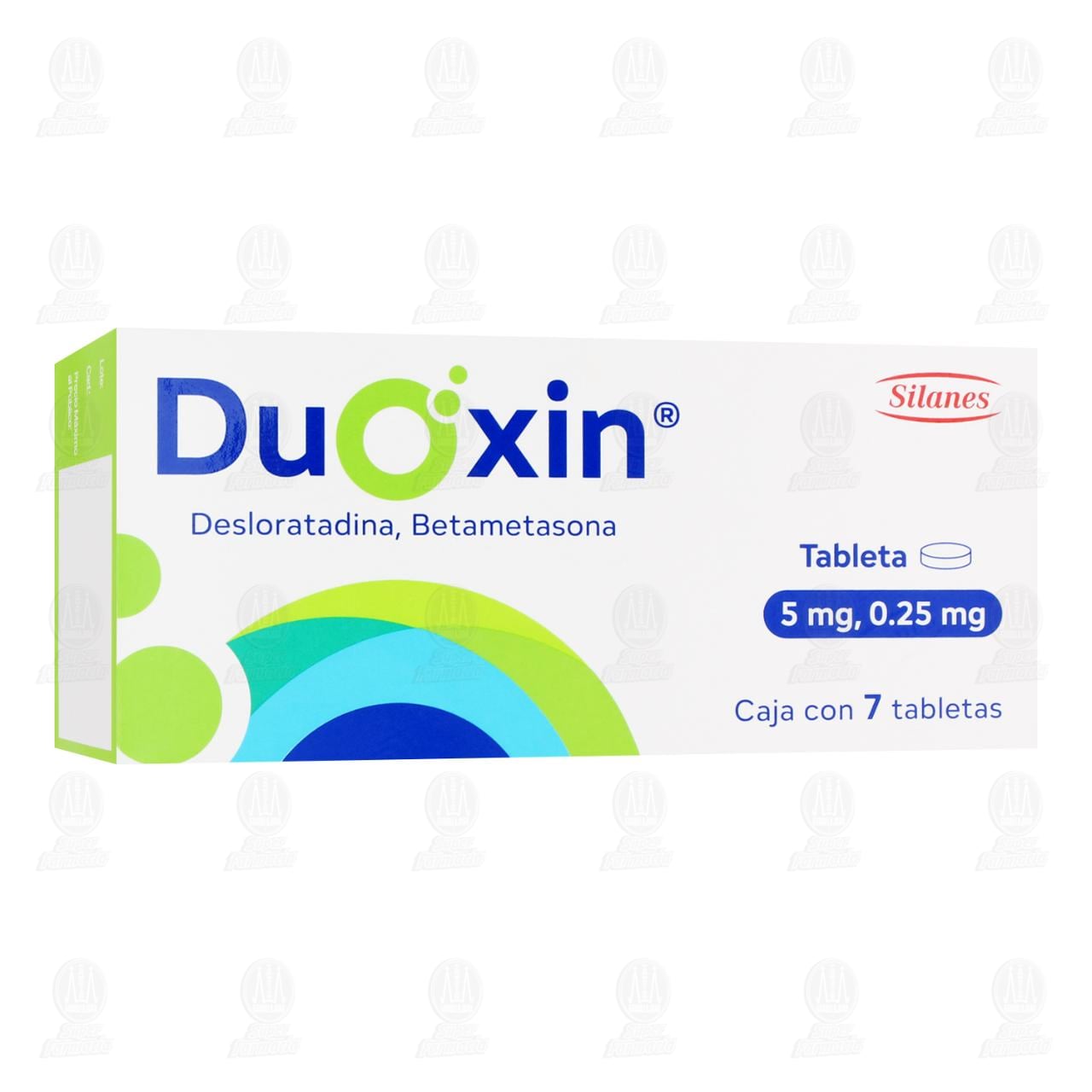 Imagen para Duoxin 5mg/0.25mg, 7 Tabletas.