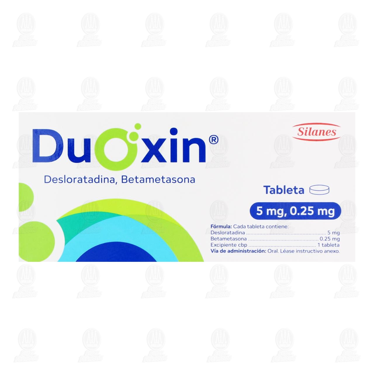 Duoxin 5mg/0.25mg, 7 Tabletas. image number 2