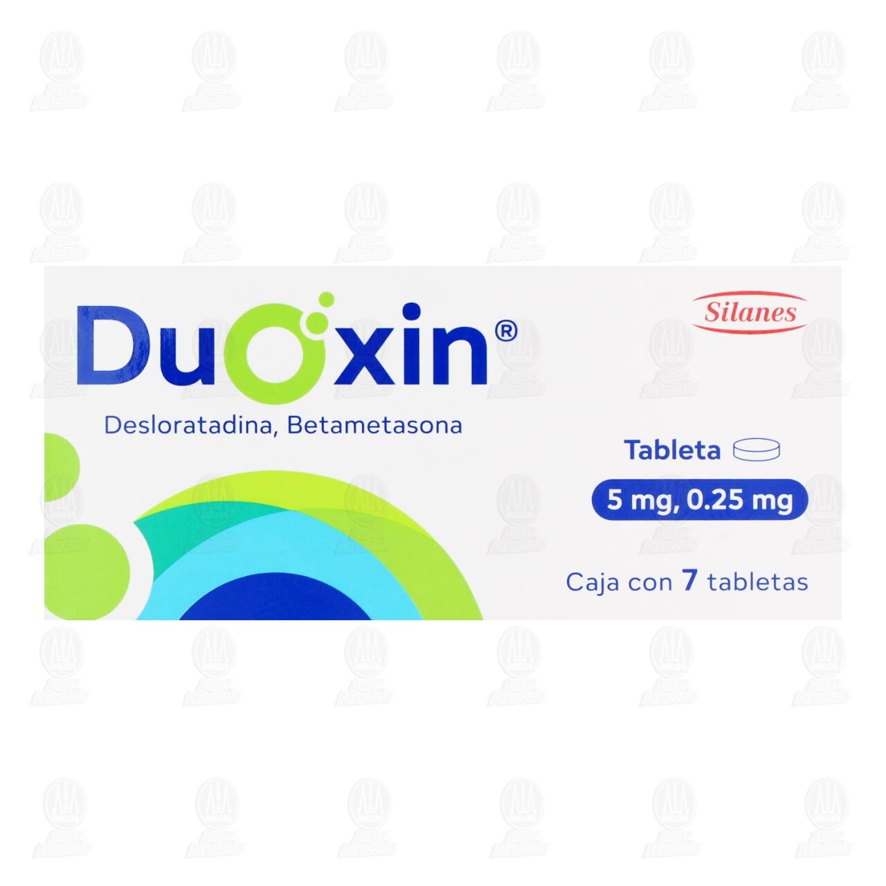 Duoxin 5mg/0.25mg, 7 Tabletas. image number 1