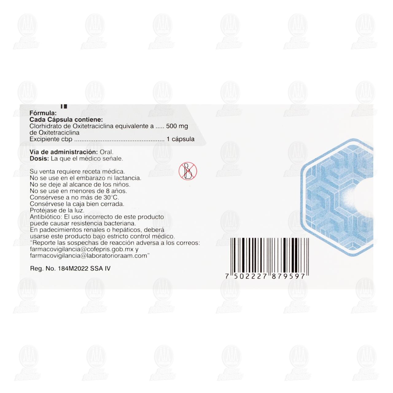 Tervutan 500 mg, 16 C&aacute;psulas. image number 2